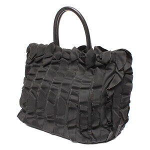 Prada Tessuto Toteblack nylon Shoulder handbag Ruffle